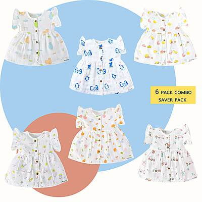 Pretty Little Cotton Frocks (0 to 4 years) Assorted 5 & 6 Pack - NEW