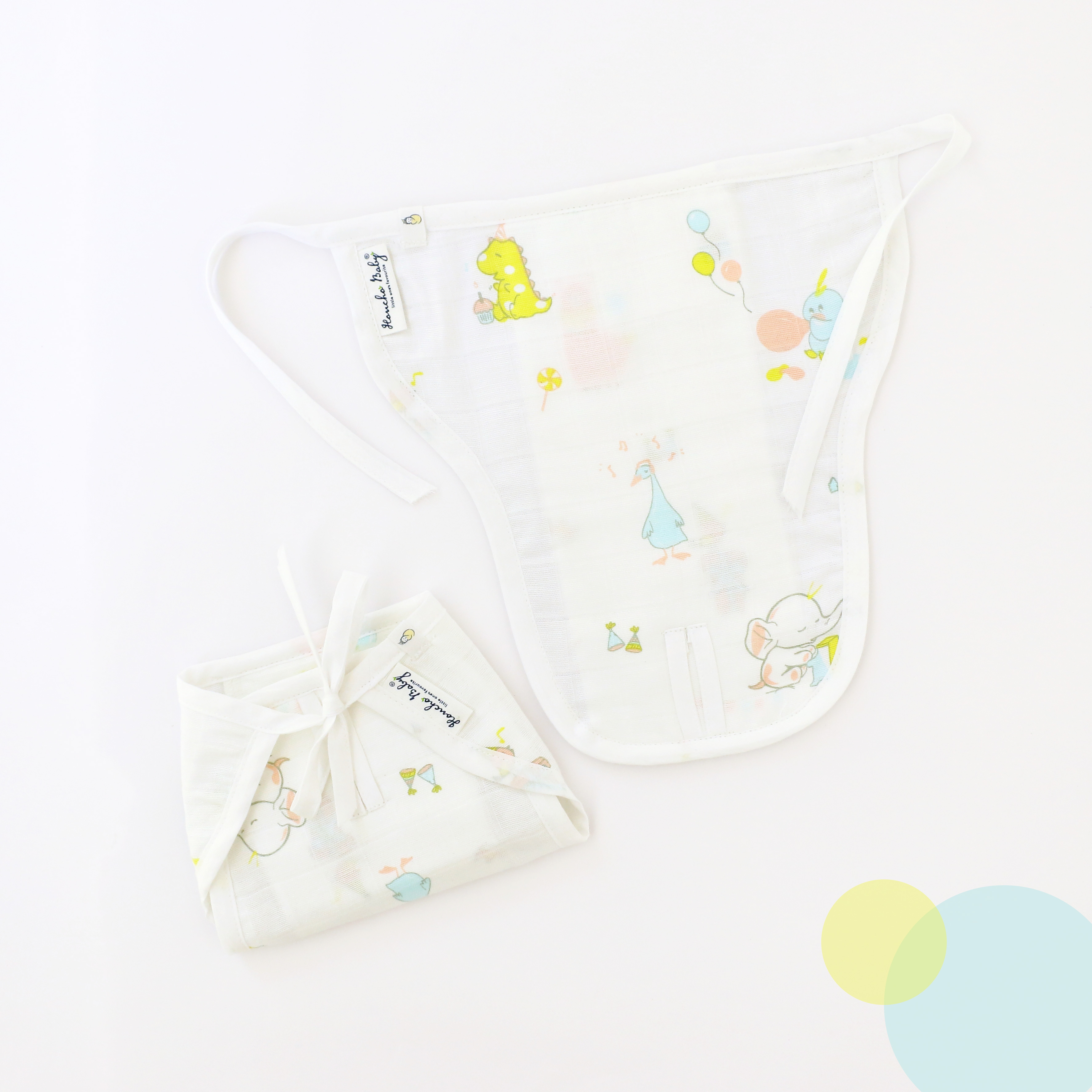 New-Reusable Muslin Nappies / Langot - 4 Layered Central Panel - Assorted combo Pack of 5 & 10