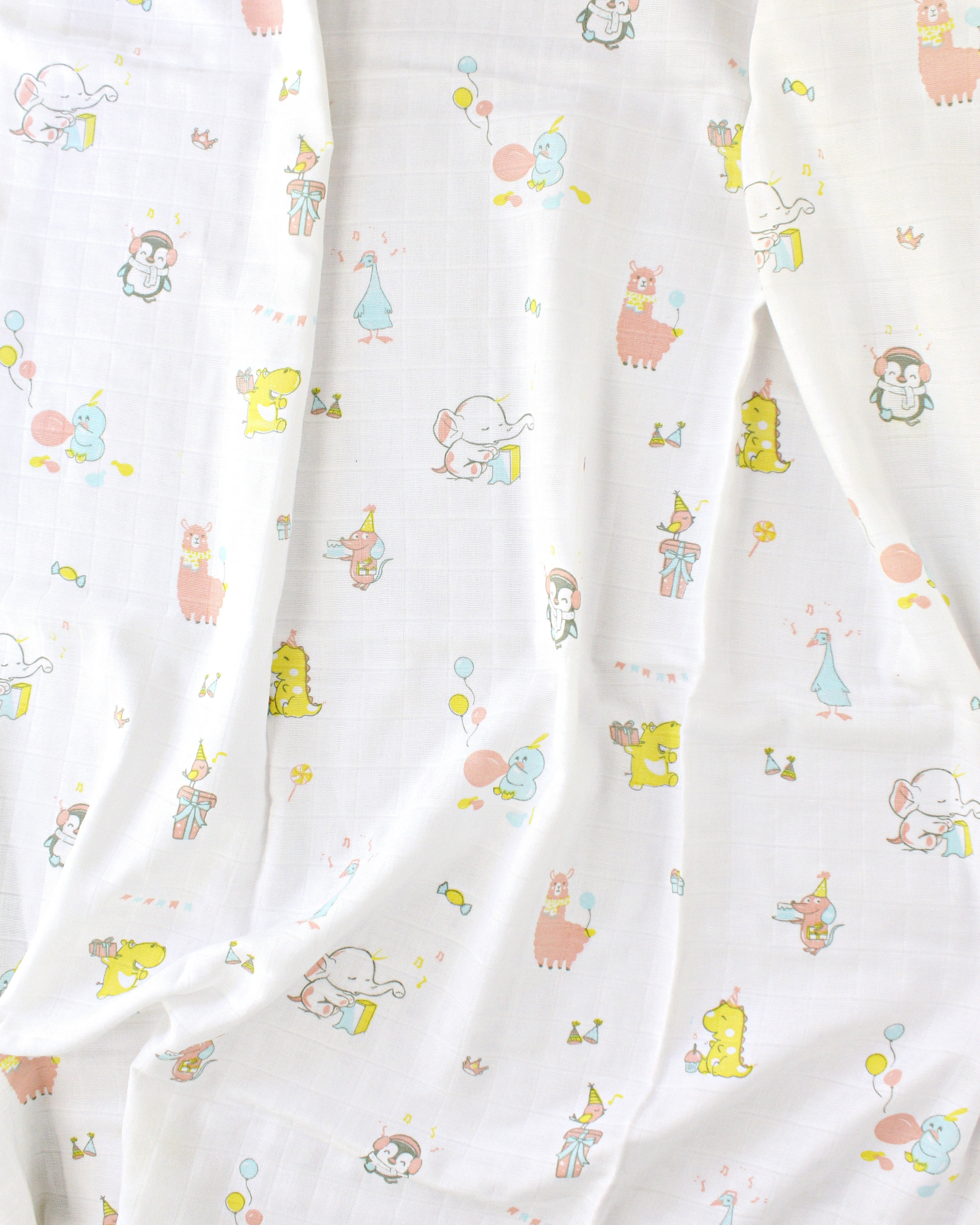 2 pack - Baby Muslin Swaddle/ Blanket ( double layer ) Organic Cotton  - 110 X 110 cms