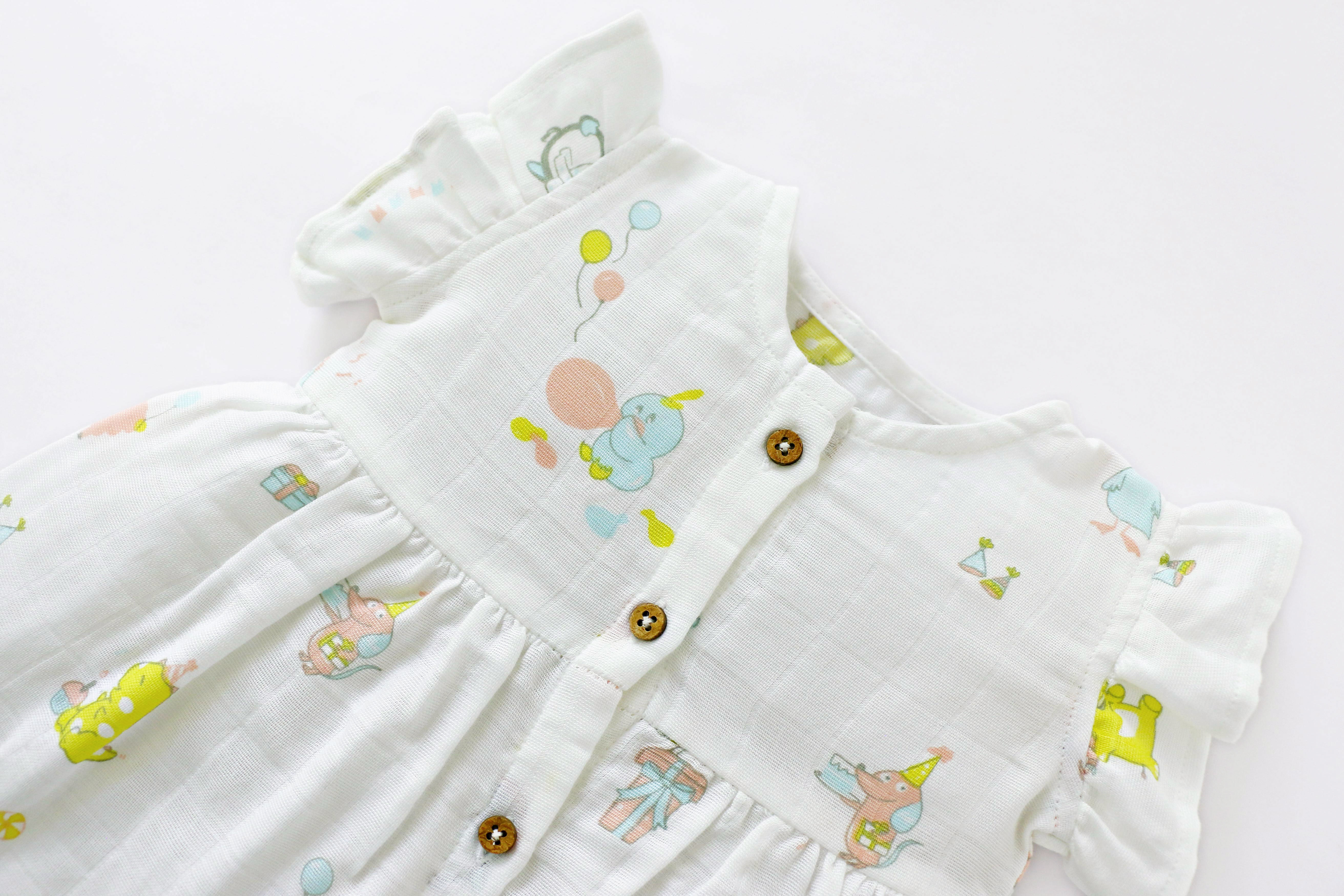Muslin Baby Frocks ( 0 to 3 years ) - Assorted pack of 3