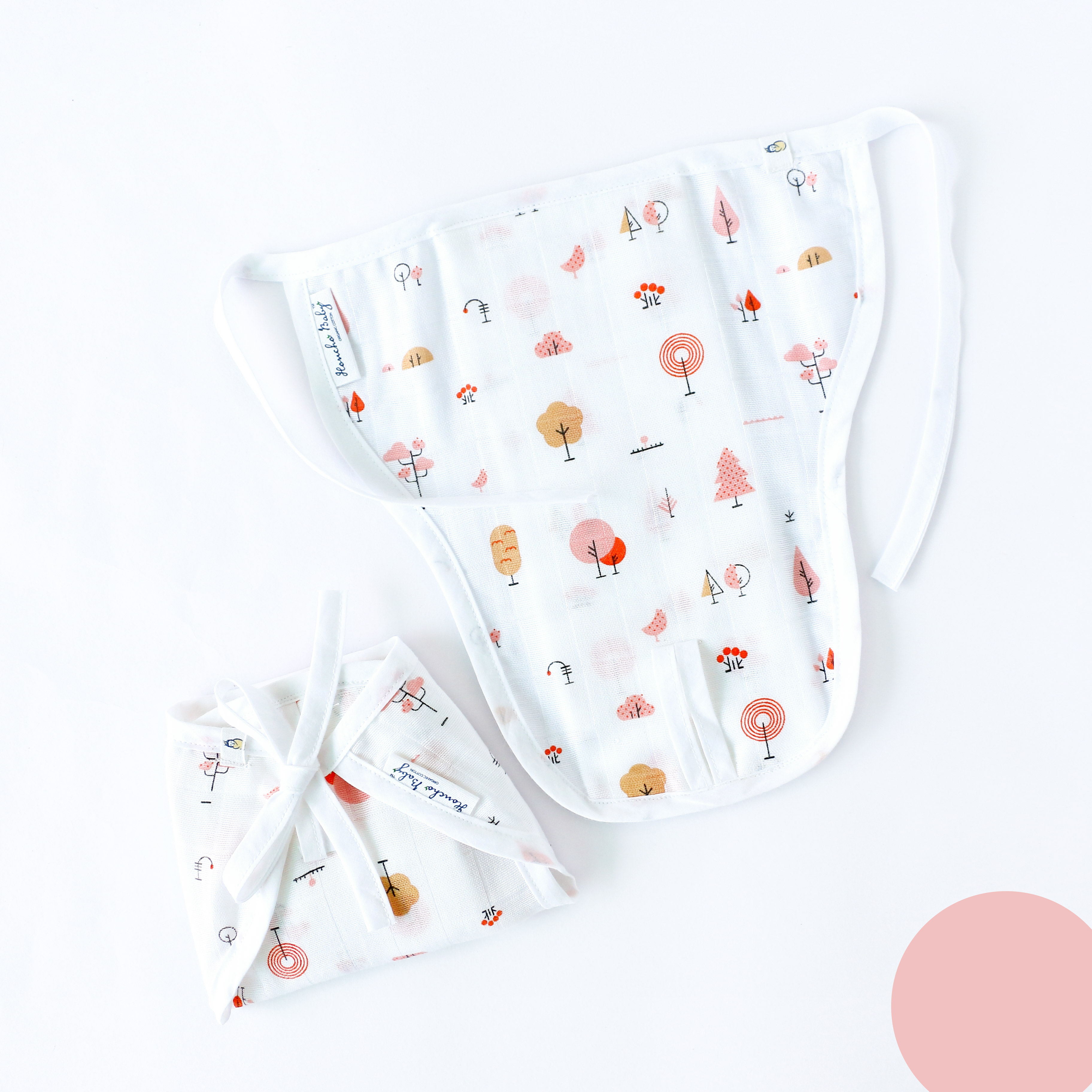 Unisex Muslin Knot Jablas-5 & Nappies-5 ( Assorted Pack of 10 ) newborn to 4 months