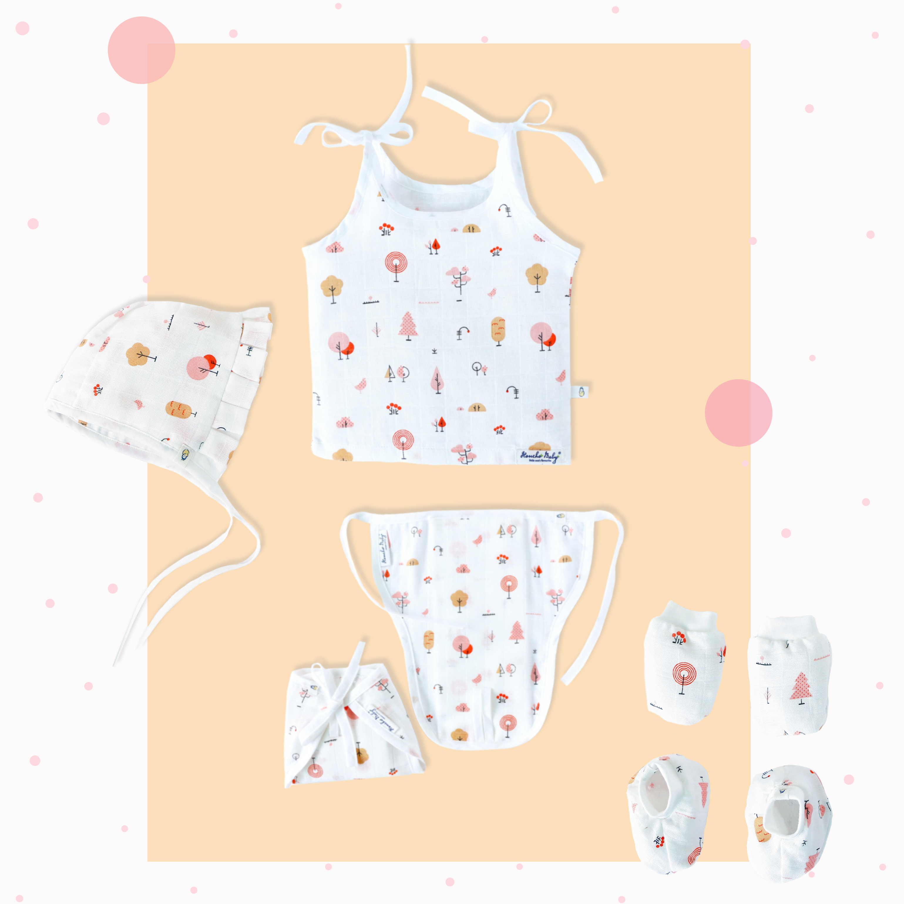 Baby essential clothing bundle - 5 piece set - Fantasy Tree World