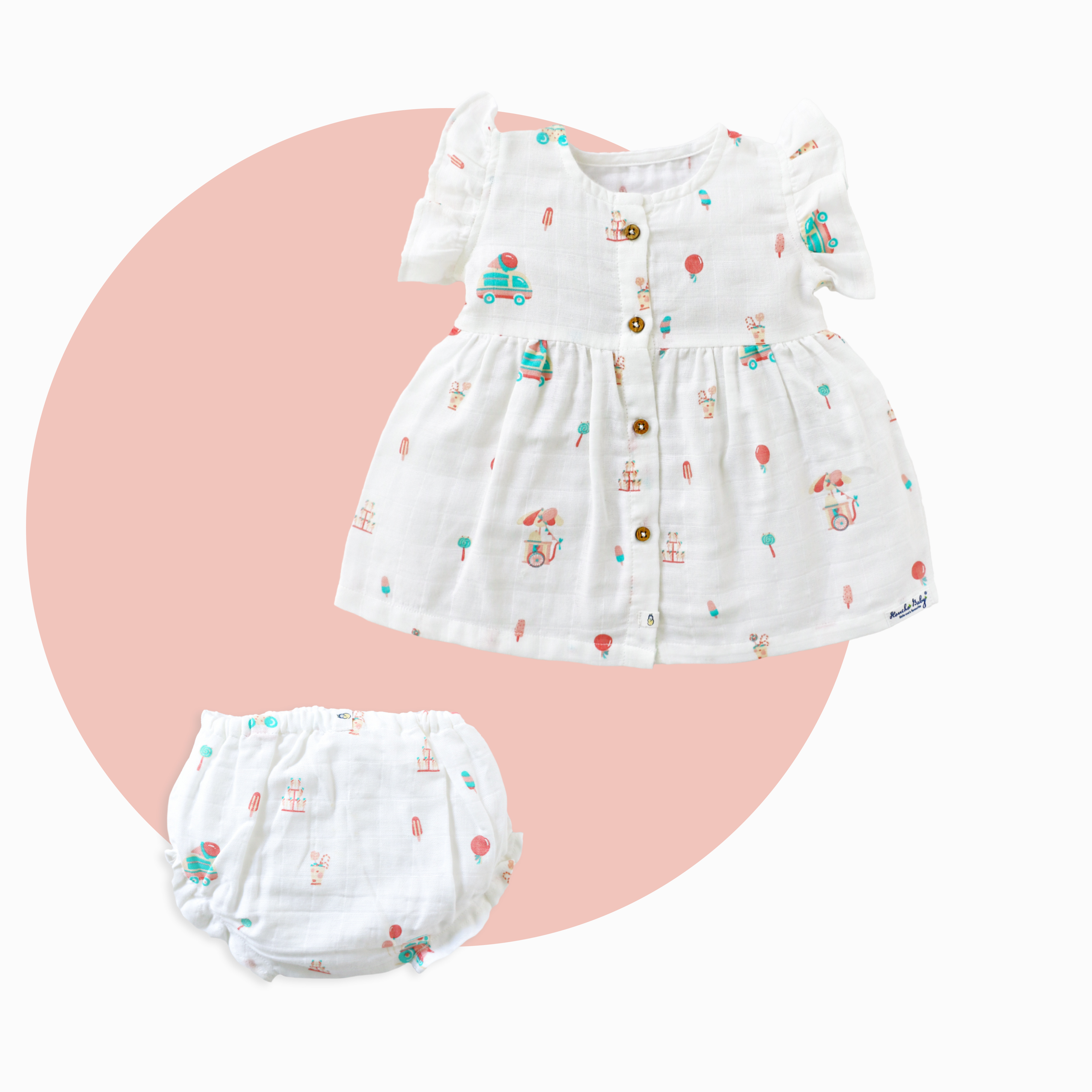 Cotton Frock and Bloomers (1 - 2 years) - 1 pack