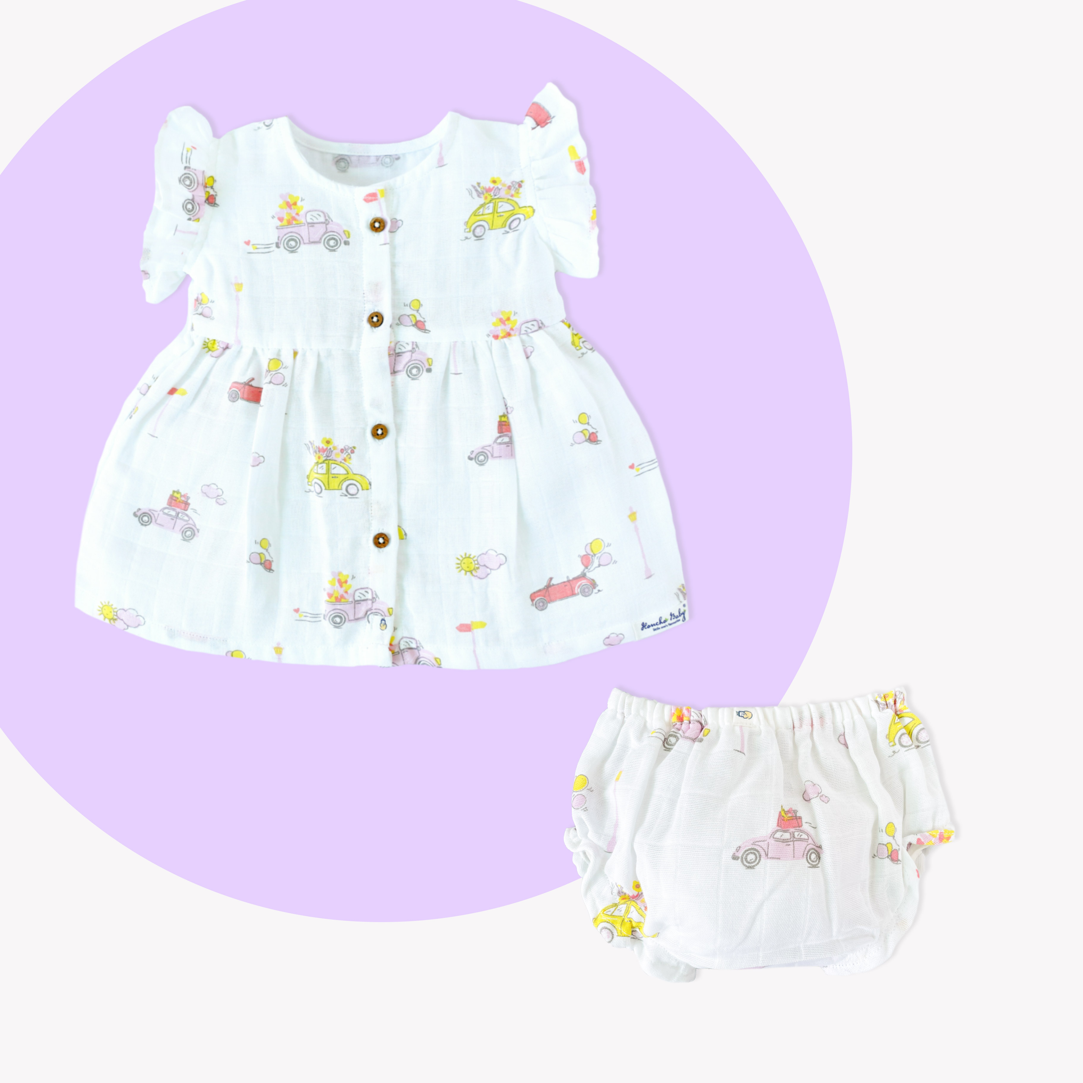 Loads of Love - Frock and Bloomers Set ( 0 to 3 years ) 1 pack
