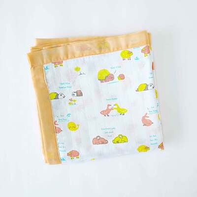 Tropical Tango & Zoo Babbles - Reversible Blanket/Quilt (4 layered) NEW