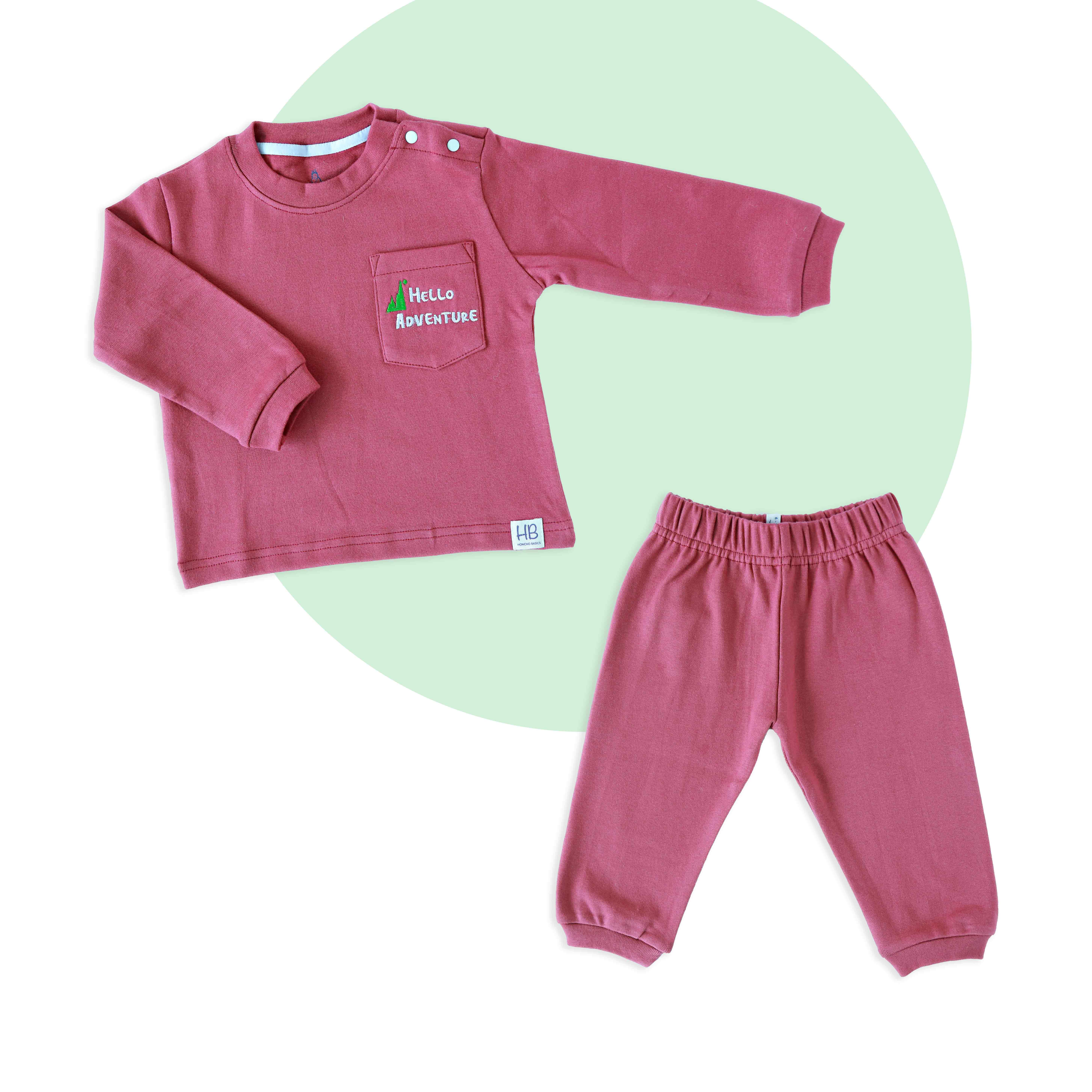 Hello Adventure - Round Neck Full Sleeve Top and Pant ( 0 - 4 years ) 1 Pack