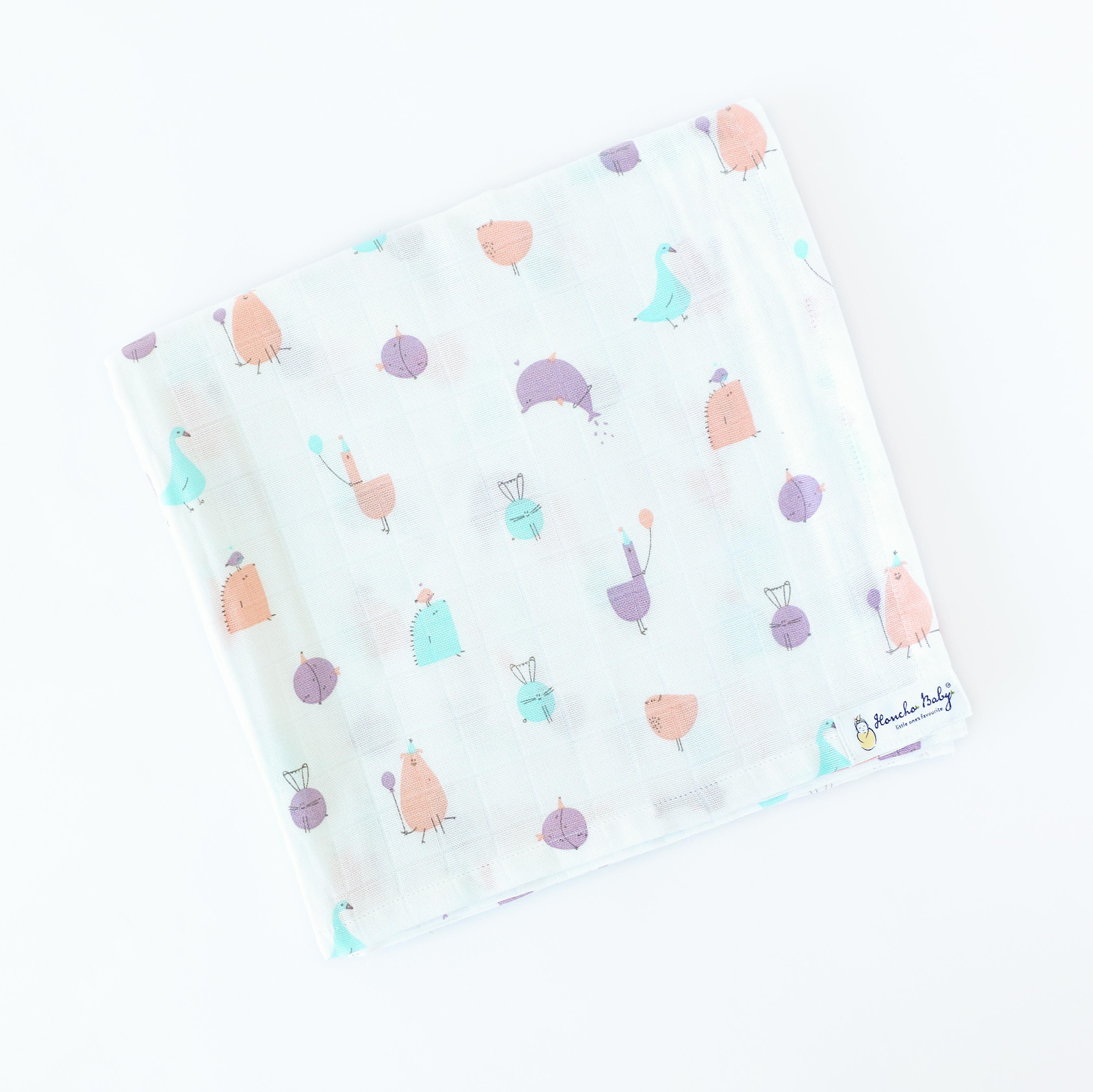 Baby Muslin Swaddle / Blanket (double layer) 100% Premium Cotton - 110 X 110 cms - 5 pack Assorted