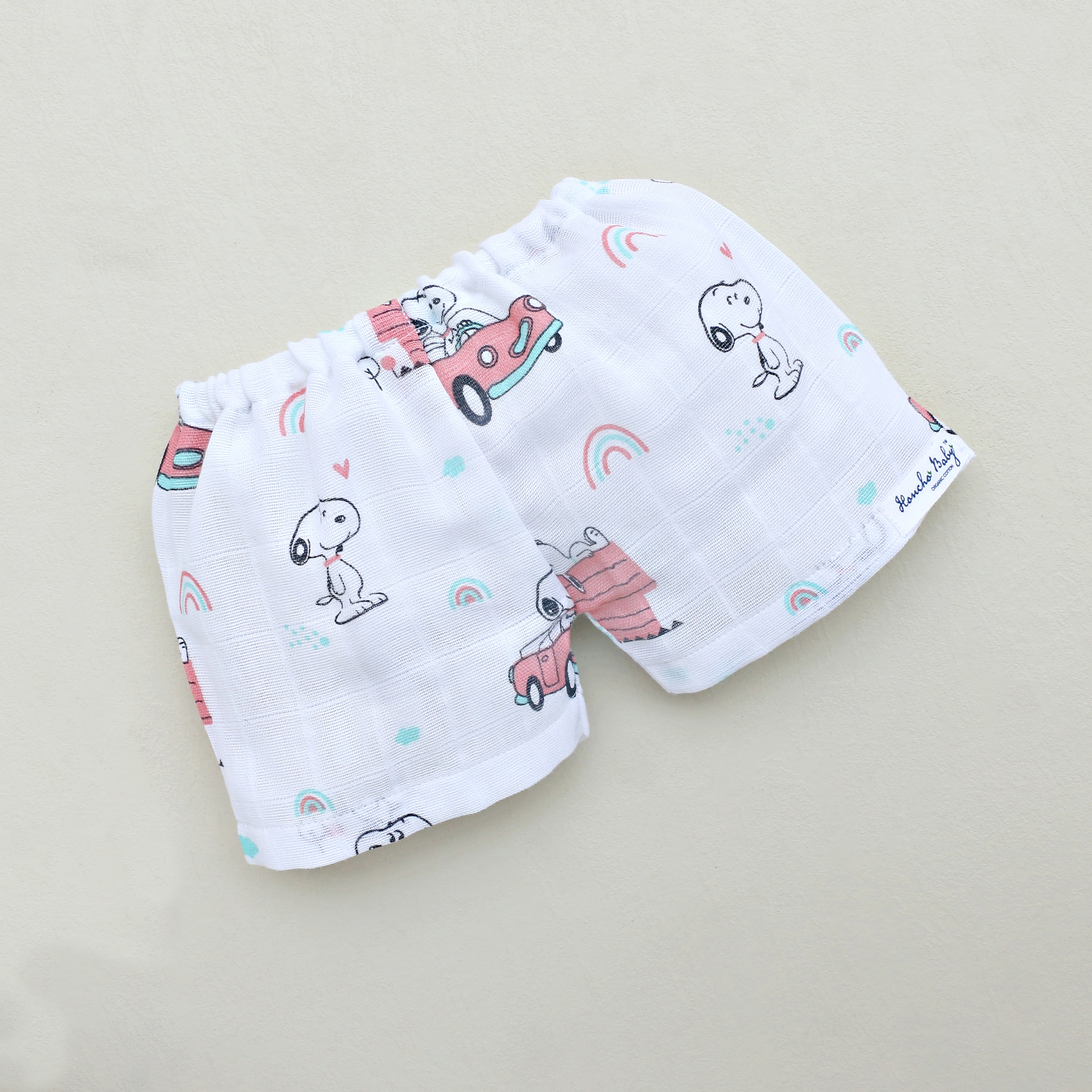 Muslin Unisex Shorts -(0 - 4 months) - Pack of 3 - S1