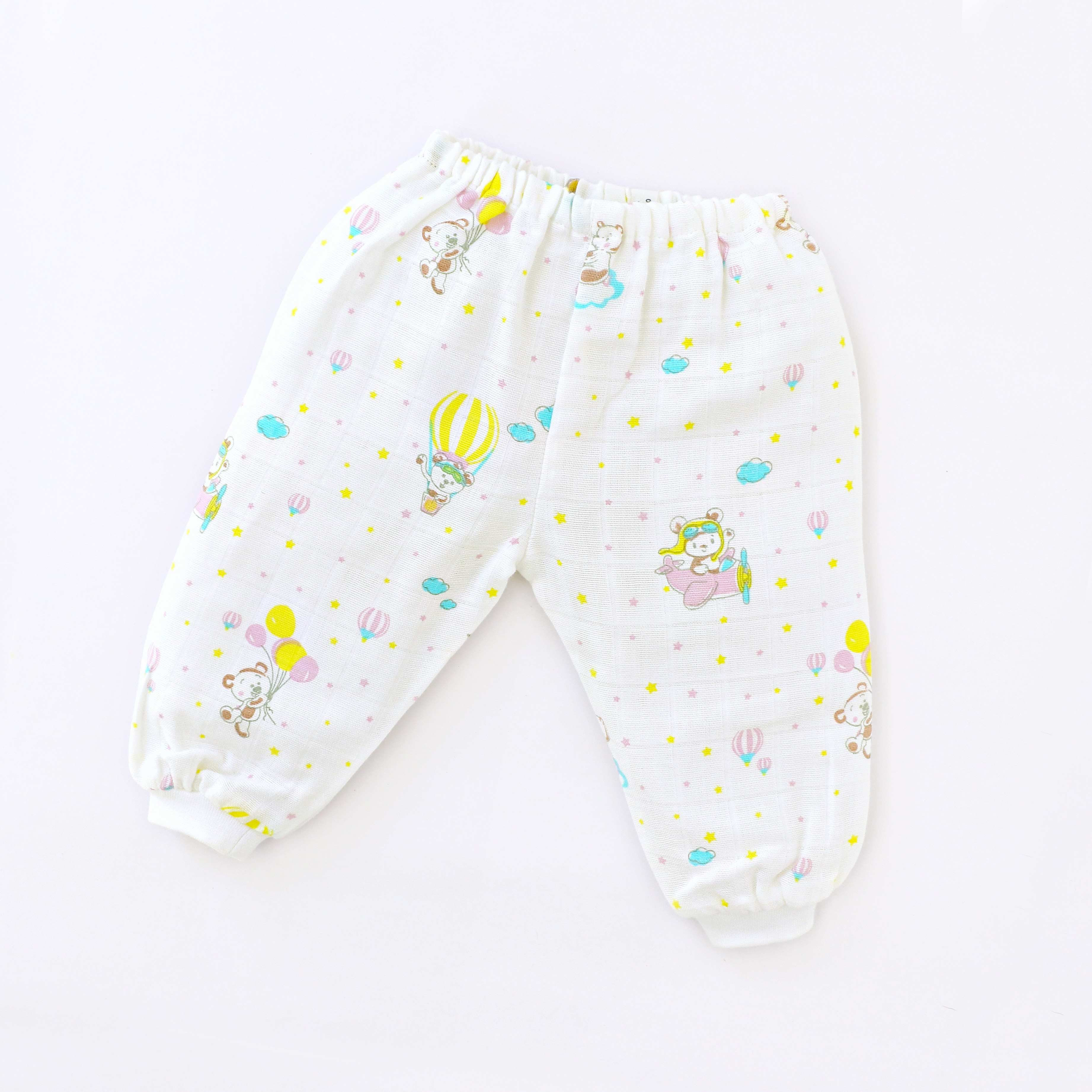 Teddy up above the Sky - Muslin Unisex Pant - 1 pack