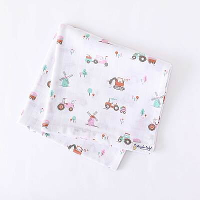 Tiny Harvester - Organic Cotton (double layer) Baby Muslin Swaddle Set - 110 X 110 cms