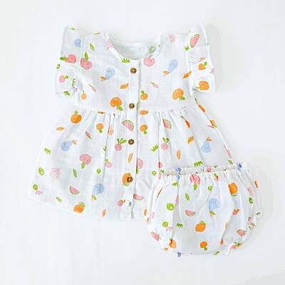Tropical Tango - Frock and Bloomers Set ( 0 to 4 years ) 1 pack