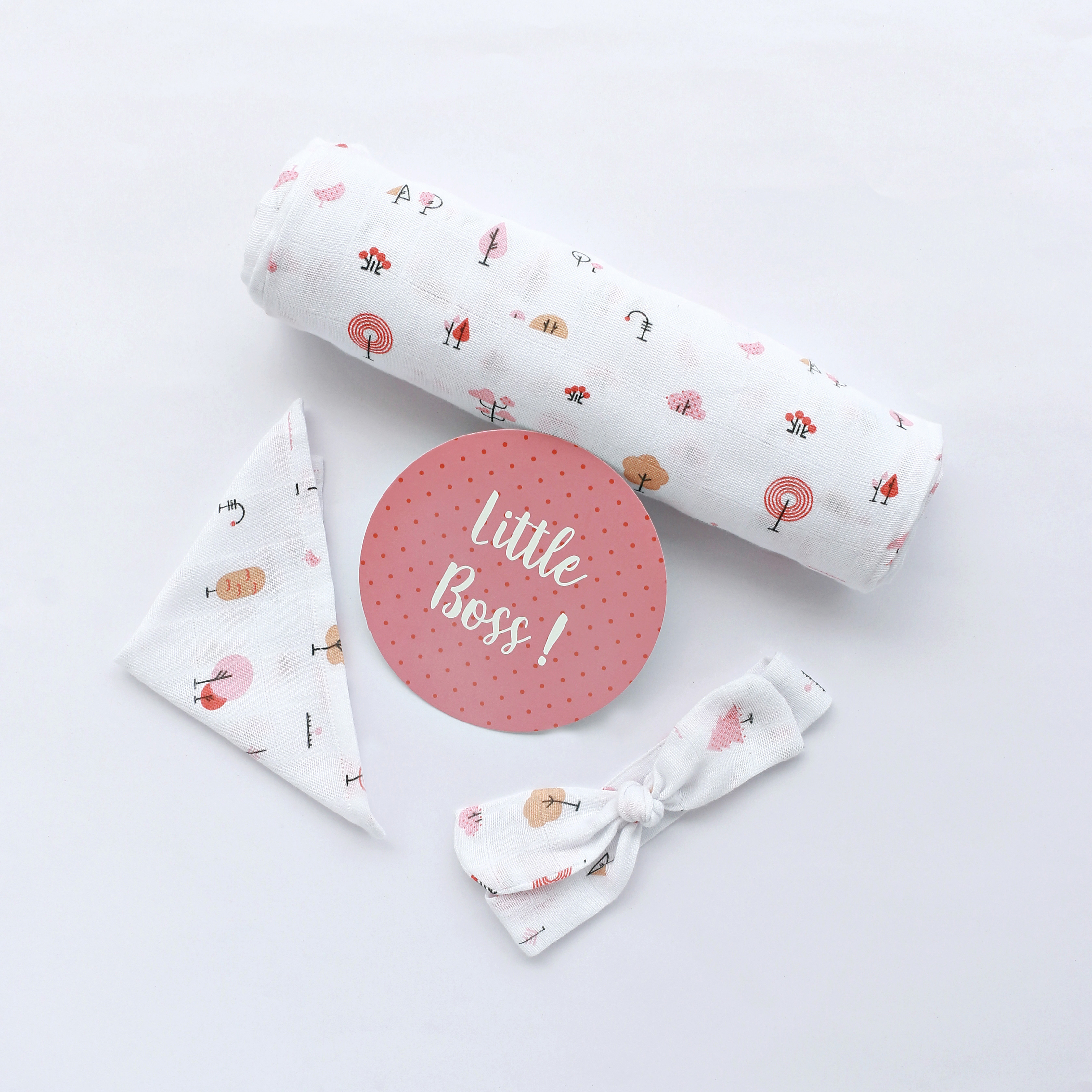 Fantasy Tree World  -  Organic Cotton ( double layer ) Baby Muslin Swaddle/ Blanket - 110 X 110 cms