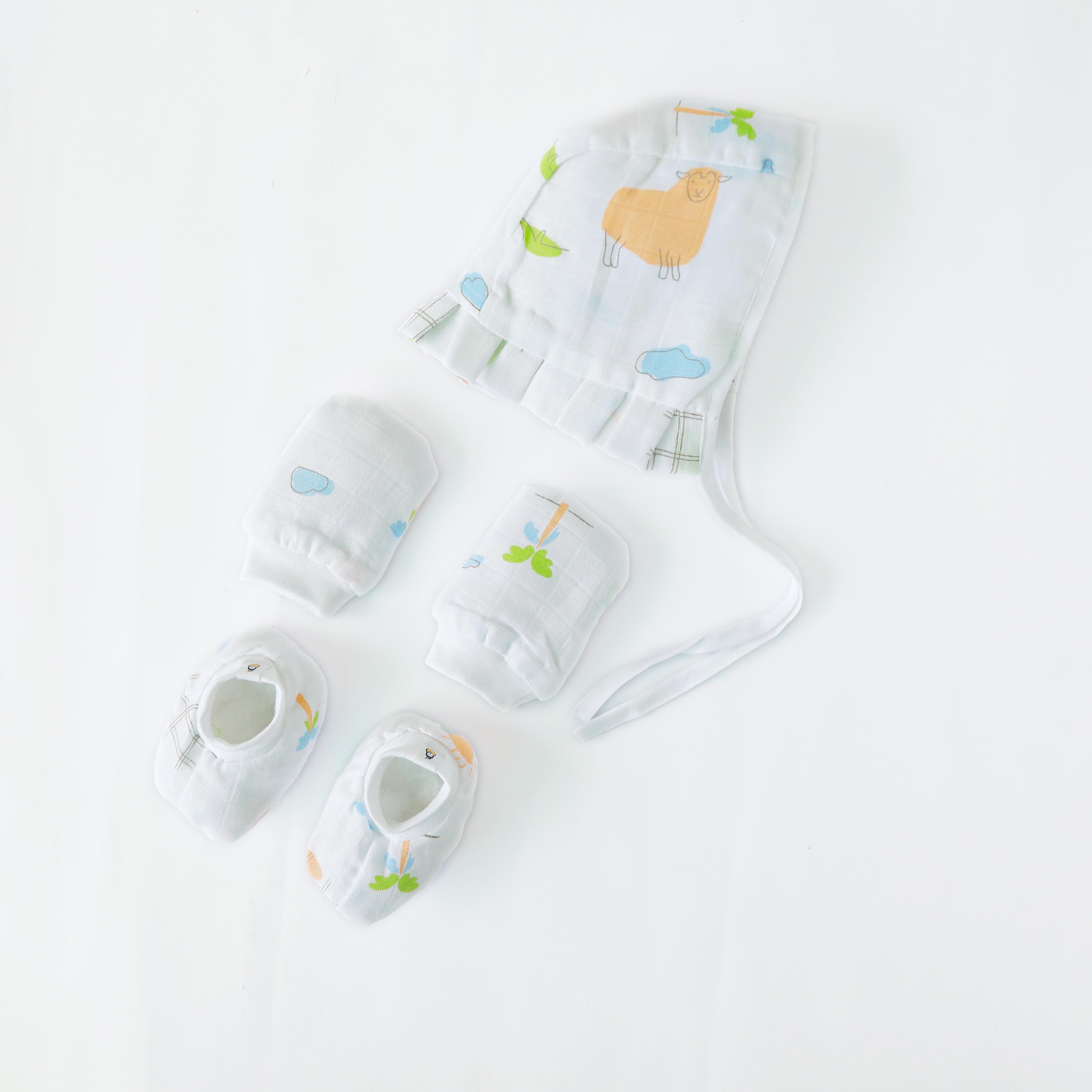 Baby essential Starter gift Kit - 6 piece set - Woolly Wonderland