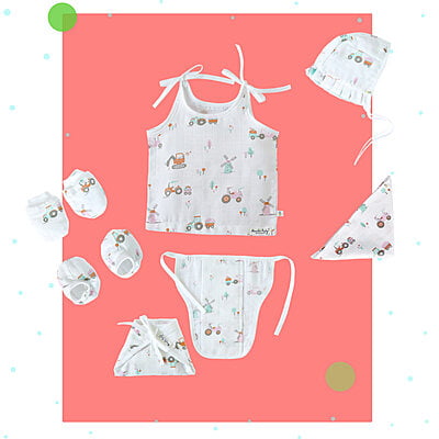 Baby essential Starter gift Kit - 6 piece set - Tiny Harvester