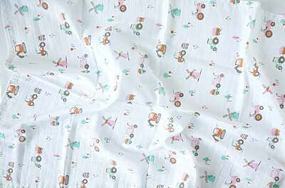Tiny Harvester - Muslin Cotton Baby Towel (65 X 90 cms) 1 pack NEW